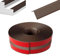 Treppenkantenprofil, 2M/5M Selbstklebend PVC Treppenkanten-Schutzprofil, Wasserdicht Rutschfest L-Form Treppenkantenschutz, für Außen- und Innenbereich (Braun, 5m X 10.8cm)