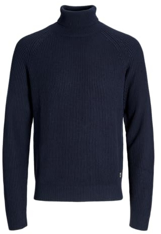 JACK & JONES Male Rollkragenpullover Einfarbig Rollkragenpullover
