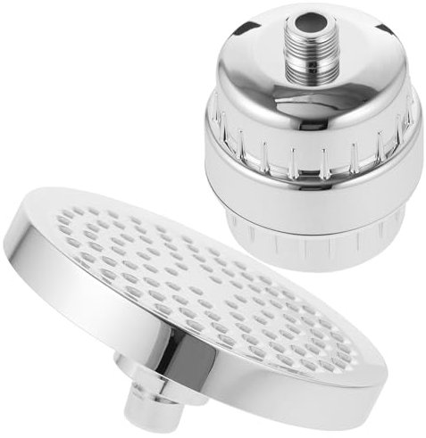MAGICLULU Duschkopf mit Filter Drehbar -Rotation mit Hartwasserfilter für Verbesserte Wasserqualität Stabiler Kugelgelenkaufsatz für Flexible Ausrichtung