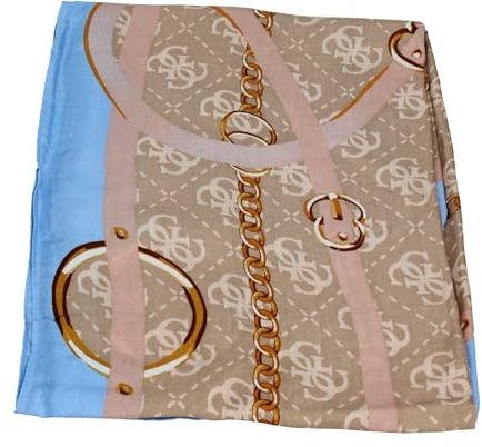 GUESS Foulard Scarf 130X130 Beige Multi