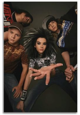 AKRHARWB Tokio Hotel-Poster, Wandkunst, Vintage, elegantes Poster, dekoratives Gemälde für Wohnzimmer, Schlafzimmer, ästhetisches Poster, 30 x 45 cm, ungerahmter Stil