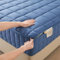 DSSHENGDS Coprimaterasso con Cerniera，Proteggi Materasso Personalizzabile Rivestimento，Trapuntato Cinque Lati Lavabile Imbottito Lenzuolo -Dark Blue- 160x190+25cm