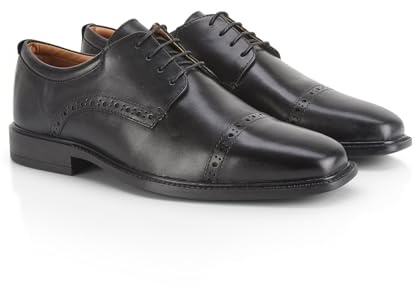 Catesby Terrance Premium Leather Mens Shoes Brogues Lightweight Comfort Padded Wedding Formal Shoes for Men