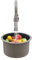 YUNRUX Fregadero de cocina integrado redondo con conector de manguera, fregadero individual de acero inoxidable, fregadero de cocina de camping, fregadero con grifo extensible giratorio de 360°