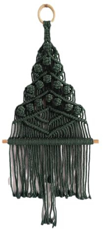 THINCAN Handgewebte Macrames Weihnachtsbaum Wandteppich Ornament Für Geburtstagsgeschenk Weihnachten 2024 Neujahr Dekorationen
