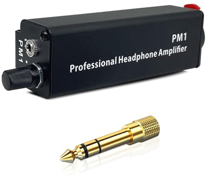 NVOQILIN Amplificador de auriculares pequeño para monitores intraurales, rango de impedancia de 8 Ω a 250 Ω, para uso en estudio y escenario