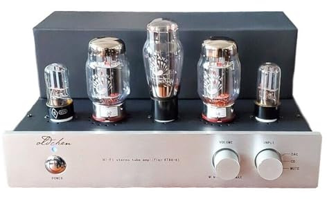 Oldchen KT88-K1 Tube Amplifier, Single-Ended Class A Integrated Amplifier 6H8C 5U4G KT88 Vacuum Tubes Amp for Home Audio, High-Fidelity Stereo Speaker