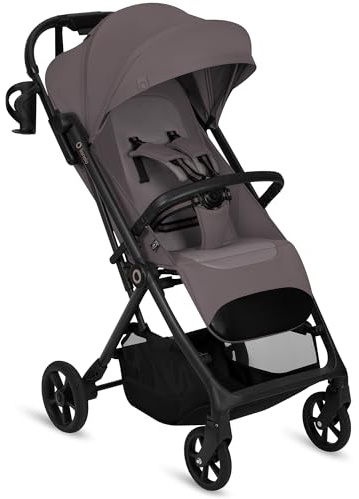 Lionelo Tansi Reisebuggy bis 22 kg, 6 Monate - 4 Jahre, Kompakt | Faltbar mit Einhand Auto Folding, GravelTech Rädern, Dri Seat, Verdeck mit UPF50+ Schutz Wasserdicht, Korb bis 3 kg