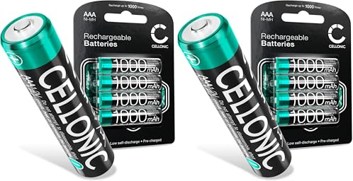 4X CELLONIC AAA Batterie Compatible avec Siemens Gigaset A400, A415, AS405, A510, AS690, C430, C530HX, CL660HX, E560, E290A 1000mAh 4X 1.2V (Lot de 2)