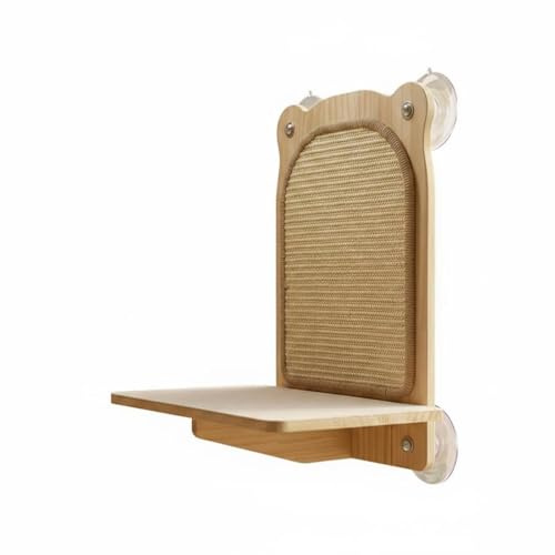 FytStycale Katzenkletterwand Ohne Bohren Wandmontierte Katzenkratzfläche Aus Sisal Massiv Katzentreppe Wall Für Fenster