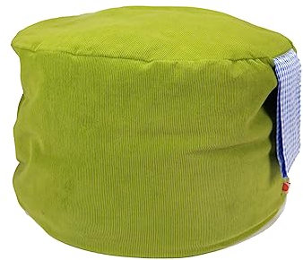 Sitzpouf für Kinder, Kord (grün)