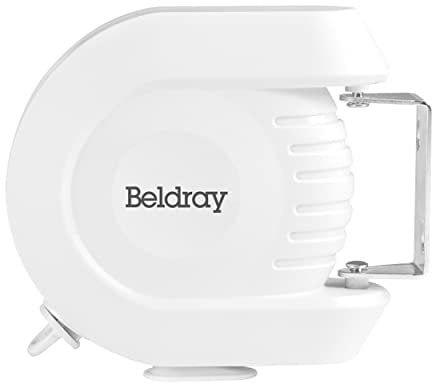 Beldray LA026996EU - Filo stendibiancheria retrattile per uso interno ed esterno, linea di linea di lavaggio retrattile per impieghi pesanti, montata a parete, 12 metri