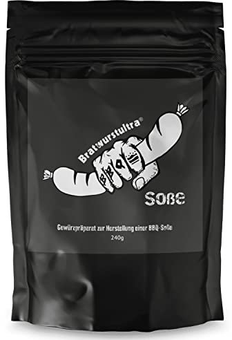 Royal Spice Bratwurstultra Currywurst Soße 240 g – Gewürzmischung für 2 L Currywurst Sauce – BBQ Currysoße DIY – Currywurst Pulver Soßenbasis wie Imbiss – Vegan & ohne Zusätze