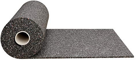 Gummimatte 5 mm Anti-Vibrationsmatte Antirutschmatte 100 x 60 x 0,5 cm, schwarz (Meterware) (Bautenschutzmatte Antivibrationsmatte Außenbereich Kofferraummatte Bodenschutzmatte Bodenbelag Gummi)