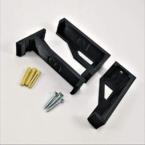 3D Cabin Wandhalterung kompatibel mit Xbox One Original Konsolenhalterung Halter (3er Set, rechts) - Schwarz