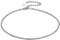 Bracelets de Cheville Femme Argent 925 Chaîne Cheville Maille Corde Bijoux Chaînes Fine Réglable