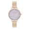Olivia Burton Reloj Analógico de Cuarzo para Mujer con Correa en Acero Inoxidable Color Oro Rosado - OB16SP16