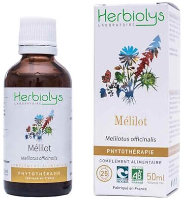 Herbiolys - Teinture mère Mélilot (Melilotus officinalis) 50 ml | Extrait de Plantes fraîches - Circulation & Digestion - Phytothérapie Bio - Fabriqué en France