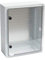 PRITEX – Kunststoff Schaltschrank mit Sichttür IP65 Industriegehäuse 300 x 400 x 165 mm – Verteilerkasten mit verzinkter Montageplatte – Tür mit umlaufender Dichtung – Leergehäuse Schaltkasten (Grau)