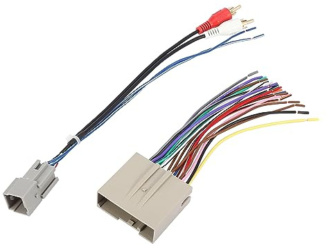 X AUTOHAUX 70-5521 Car Stereo CD Player Wiring Harness for Ford Focus 05-07 | Wire Radio Adapter Install Plug Set, for Ford Focus 2005-2007