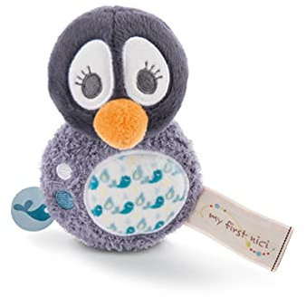 Greifling Pinguin Watschili mit Rassel 12cm