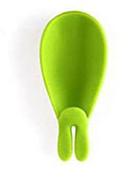 1 Uds. Soporte para bolsita de té con Forma de Oreja de Conejo, Bonito Soporte de Silicona para bolsita de té para Cocina y hogar (Verde)