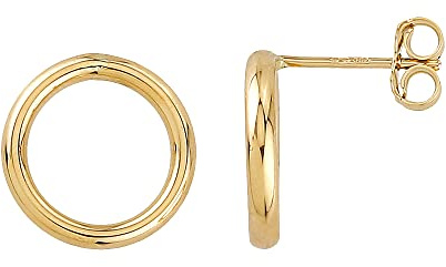 Damen Ohrringe Ohrstecker offener Kreis in 585 Gelbgold Paar Gold Schmuck 8260