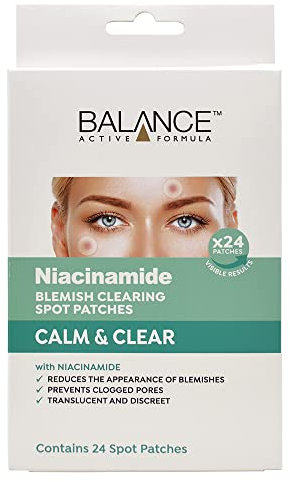 Balance Active Formula Niacinamide Spot Patches - Formulated with Niacinamide and Salicylic Acid. Reduce the Appearance of Blemishes and Redness. Target Breakouts.