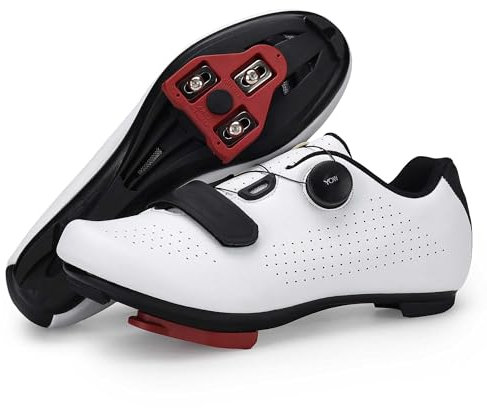 Milazzo Fahrradschuhe, Rennradschuhe für Herren, Rennrad MTB Radschuhe, Mountainbike Sneaker, Atmungsaktive Peloton Schuhen Radsportschuhe Kompatibe Look SPD SPD-SL Delta Lock Pedal Reitschuhe