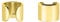SOFIA MILANI - Damen Ohrringe 925 Silber - vergoldet/golden - Breiter Ear Cuff - E1581