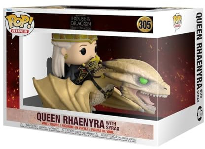 Funko Pop! Rides Deluxe: House of The Dragon - Princess Rhaenyra with Syrax - Figura de Vinilo Coleccionable - Idea de Regalo- Mercancia Oficial - Juguetes para Niños y Adultos - TV Fans