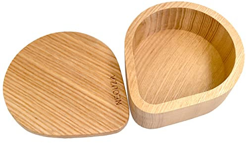 NEOUZA Contenitore rotondo per filtro di carta da caffè per doccia, per macchina da espresso, portafiltro, moka pot AeroPress, bianco cenere