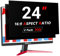 ZOEGAA 2 Pack 24 Inch Privacy Screen for Monitor 16:9, Removable&Anti Blue Light 24 Inch Computer Privacy Screen Filter for HP/Dell/Acer/Asus/Samsung/Lenovo