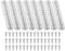 PATIKIL Small Piano Hinge 2.6 x 0.6, 8 Pack Mini 180-Degree Jewelry Box Hinges with Screw for Jewellery Wooden Boxes, Silver