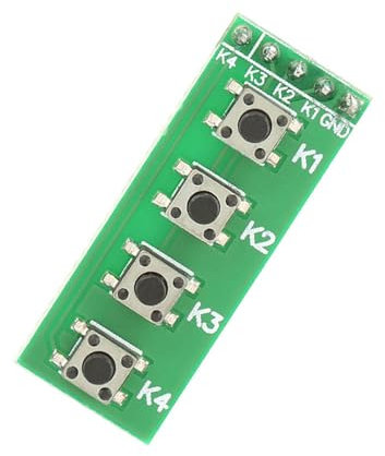 Akozon Universal 4 Key Push Button Switch Module Keyboard Board for Breadboard Banana Pi MCU