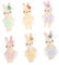 VICASKY 6 Stück Kaninchen Kaninchen Dekor Kopfschmuck Zubehör Kleidung Schmücken Basteln Herstellung Von Ornamenten Kleidungsstück Kaninchen Ornament DIY Zubehör