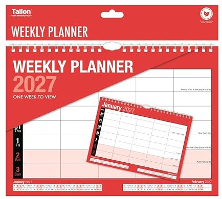 Wandkalender 2025 für 5 Personen, Wochenansicht, Wochenplaner mit 5 Spalten, Wochenplaner – Home Office Staff Rota – Spiralbindung zum Aufhängen