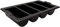 Chabrias Ltd Durable 4 Compartment GN 1/1 Cutlery Tray - Restaurant Grade, Easy-to-Clean Organizer,Efficient Kitchen Storage in Restaurants, Schools, and Commercial Use (Black)