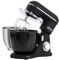 Miscelatore per cucina in scatola, 4,5 QT + 5 bagni, miscelatore opaco per uso quotidiano con frusta per uova, gancio per impasto, frusta piatta (onice nero)