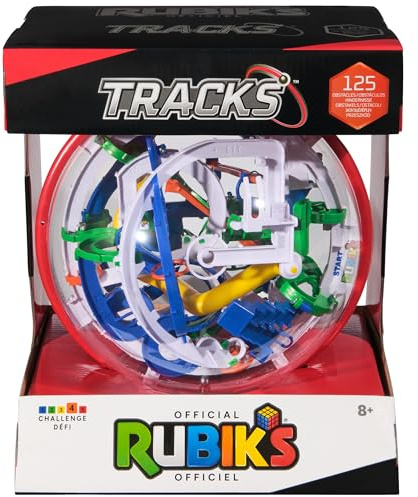 Rubik's Würfel Tracks 125, 3D-Puzzlespiel und Labyrinth mit 125 Hindernissen, entspannendes Spielzeug, das eine Herausforderung für den Geist darstellt, für Kinder ab 8 Jahren