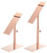 QUARKZMAN 2 Stück Schuh-Display-Ständer Verstellbare Höhe 5,91''-7,48'' Metall-Theken-Schuhregalhalter für Zuhause Einzelhandelsgeschäftszubehör - Roségold