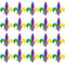 AUGSUN 30 Stück Mardi Gras Fleur de Lis Bügelbilder bestickt Nähen Applikation Reparatur Patch Karneval Mystery Maske DIY Handwerk für Kleidung Jacke Jeans Hosen Kleid Rucksack Hut Dekorationen