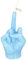 XIAOBAN Lustige Mittelfinger-Duftkerze, universelle kreative Kerze, Mittelfinger-Form, Aromatherapie-Handgeste-Kerzen für Haus, Schlafzimmer, Urlaubsbedarf (blau)