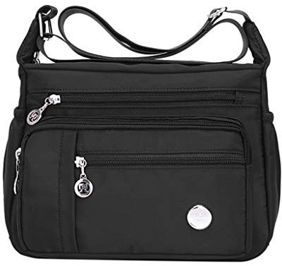 Generisch Modetaschen wasserdicht Women 's Single Umhängetasche für Frauen wasserdicht compatible with Motorrad Taschen Hinten Wasserdicht (Black, S)