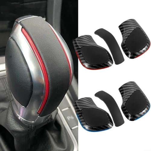 Advokingtap 3 piezas de fibra de carbono palanca de cambios cubierta lateral para Golf 6 7 R para Passat B7 B8 CC R20(B)