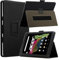 KZIOACSH Tablet Case for Acer Iconia Tab A10, Full Coverage Ultra Slim PU Leather Folding Stand Folio Protective Cover Auto Sleep/Wake Anti-Scratch bACK Case with Pencil Holder and Wrist Strap,Black