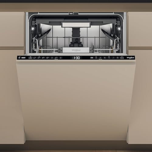 Whirlpool Fully Integrated Standard Dishwasher - Black with Fixed Door Fixing Kit - C Rated