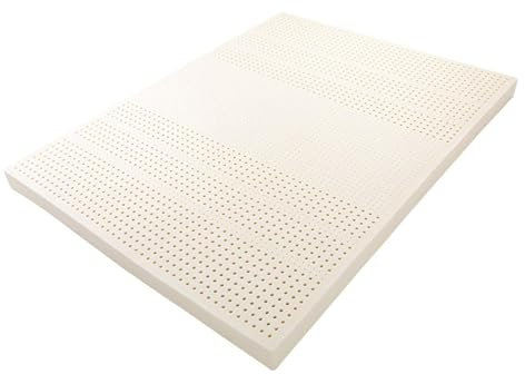 HYDTGZ Latexmatratze, 100% Naturlatex Matratzenauflage (2,5/5/7/10 cm), Langlebig und Faltenfest, mit Baumwollbezug,10cm,120cm*190cm