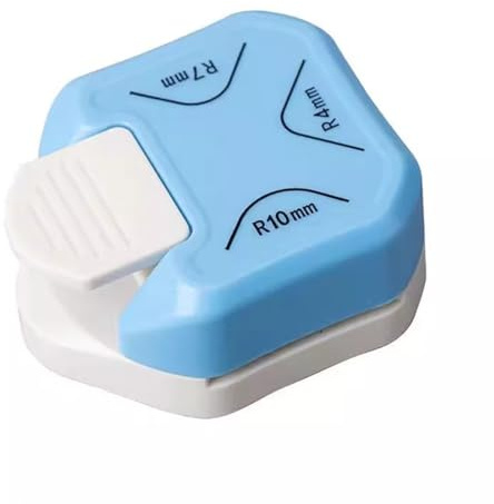 3-in-1 Corner Rounder Punch, Paper Craft Corner Cutter with 5/8/10mmRadius,Versatile Corner Punch Tool for DIY Cards, Scrapbooking, Labels & Crafts,Smooth, Clean Edge Trimming