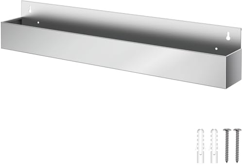 Famiron 81,3 cm Edelstahl-Flaschenhalter, Edelstahl-Flaschenhalter, geeignet für Bar, Küche, Garage